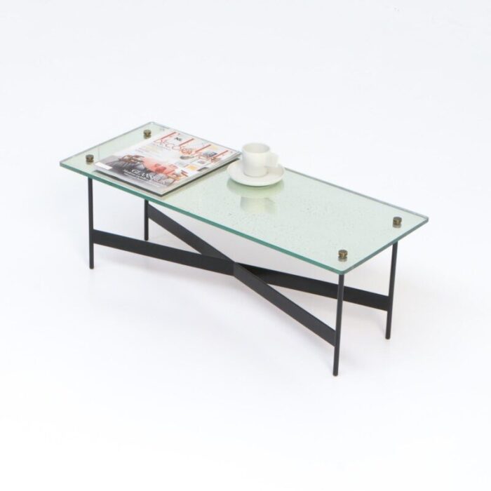 low mirror coffee table attributed to alfred hendrickx 1950s 4