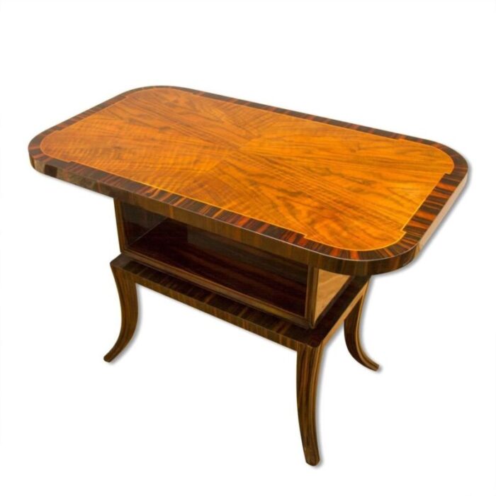 macassar ebony and walnut coffee table 1930s 2