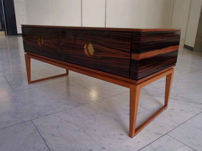 macassar sideboard with 4 drawers 1960s 11