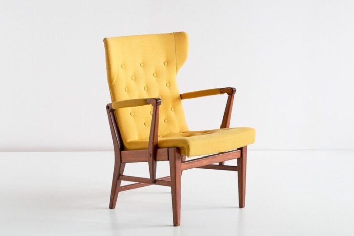 mahogany armchairs by bertil soederberg for nordiska kompaniet 1940s set of 2 1