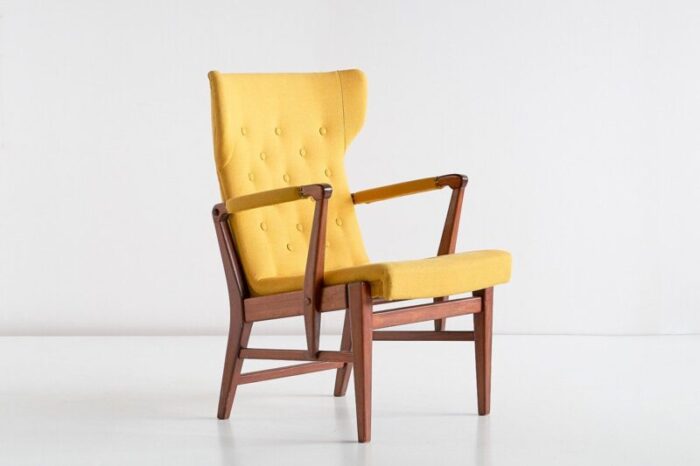 mahogany armchairs by bertil soederberg for nordiska kompaniet 1940s set of 2 10