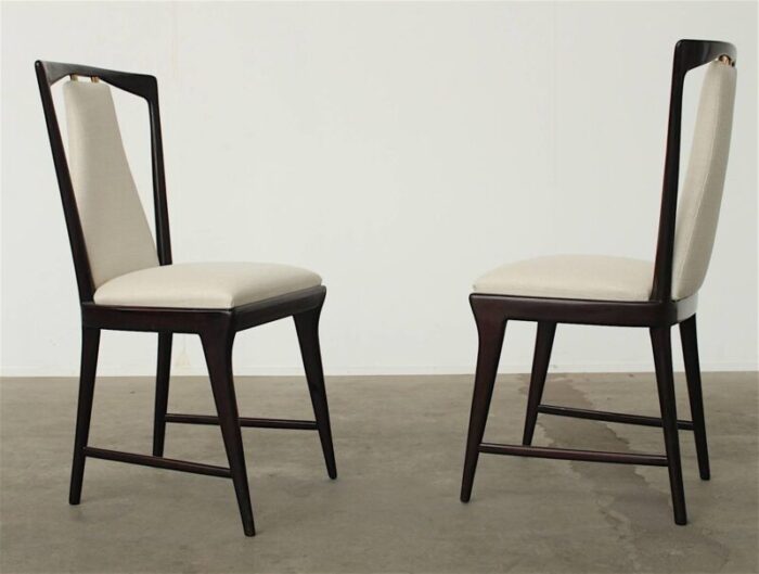 mahogany dining chairs by osvaldo borsani 1948 set of 8 1