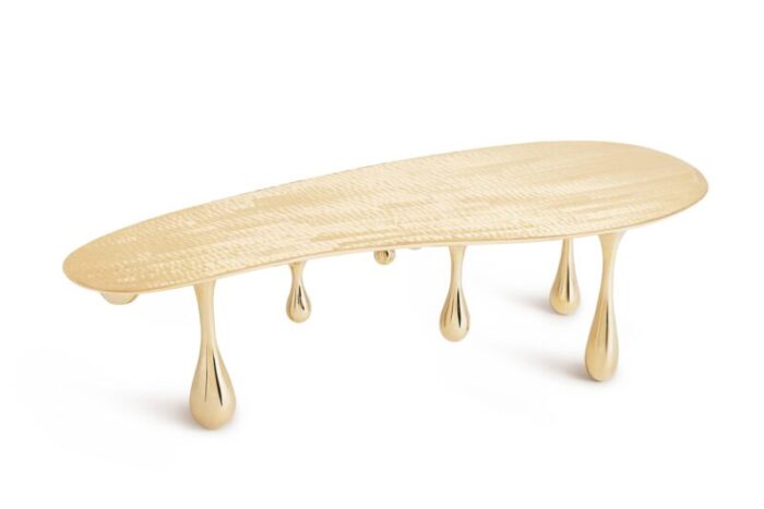 melting coffee table with bean shape by zhipeng tan 1