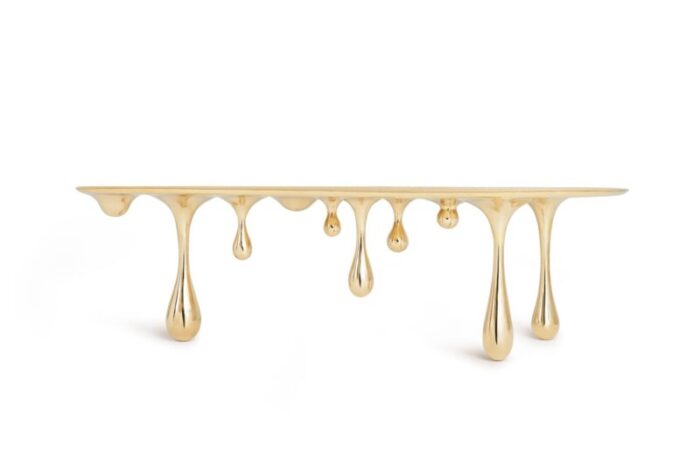 melting coffee table with bean shape by zhipeng tan 2