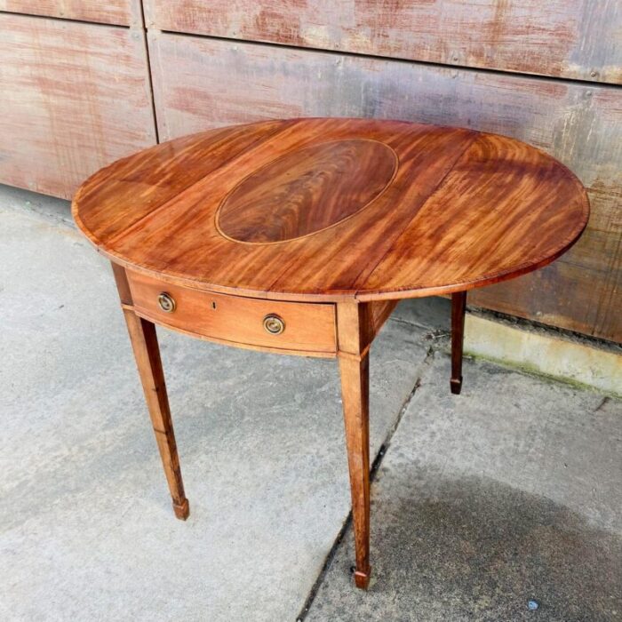 mid 1800s antique pembroke table 5979