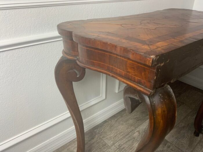 mid 18th century queen anne walnut writing table 1595