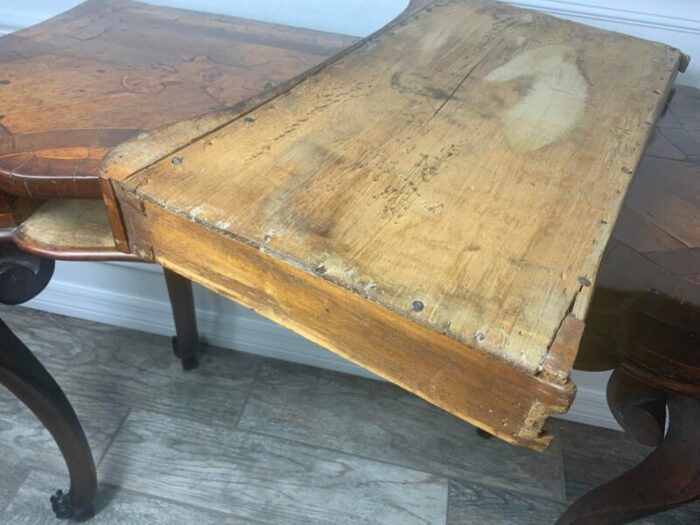 mid 18th century queen anne walnut writing table 2304