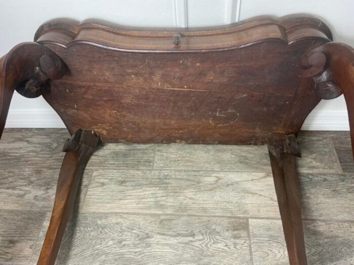 mid 18th century queen anne walnut writing table 2927