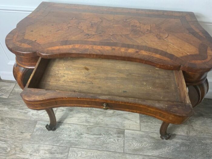 mid 18th century queen anne walnut writing table 5503