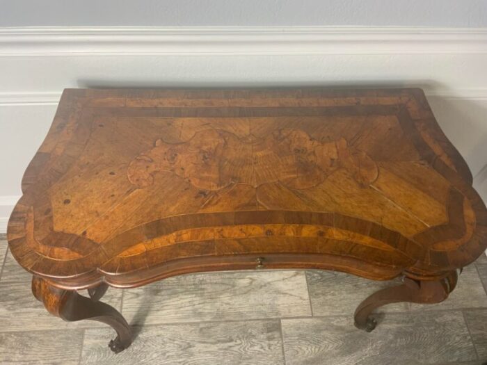 mid 18th century queen anne walnut writing table 9182