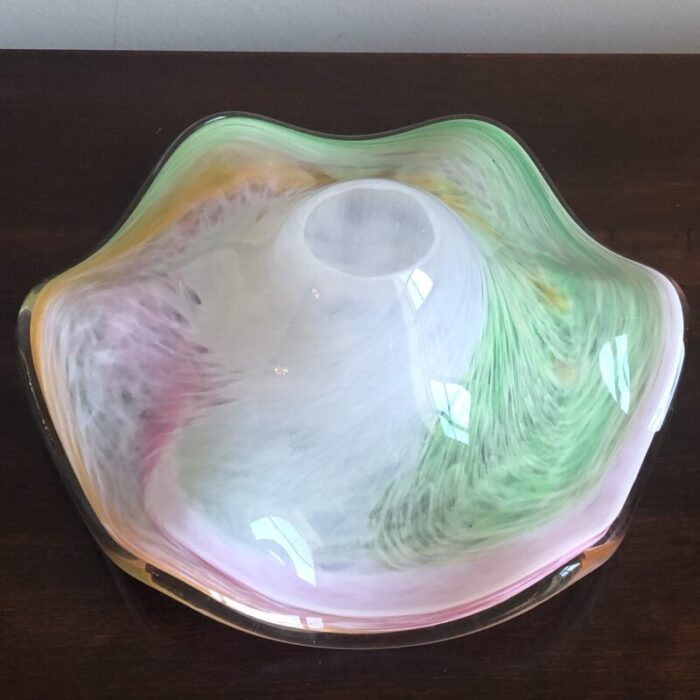 mid 20th century italian murano glass decorative bowl 7747