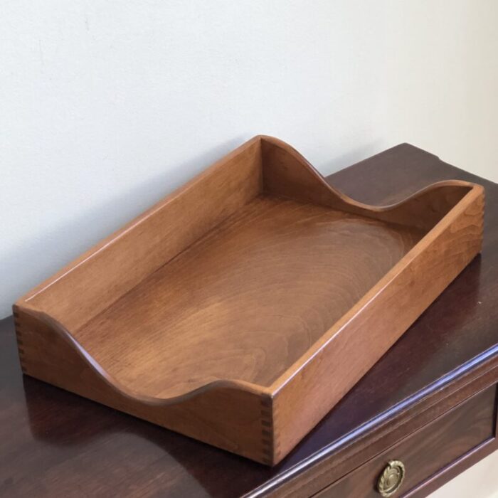 mid 20th century mahogany desk tray 0296