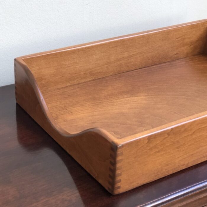 mid 20th century mahogany desk tray 3421