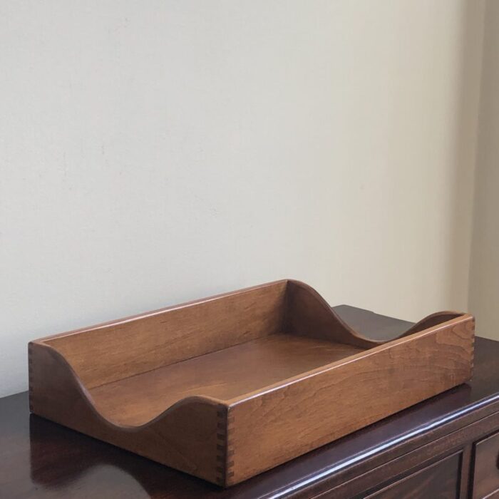 mid 20th century mahogany desk tray 3946