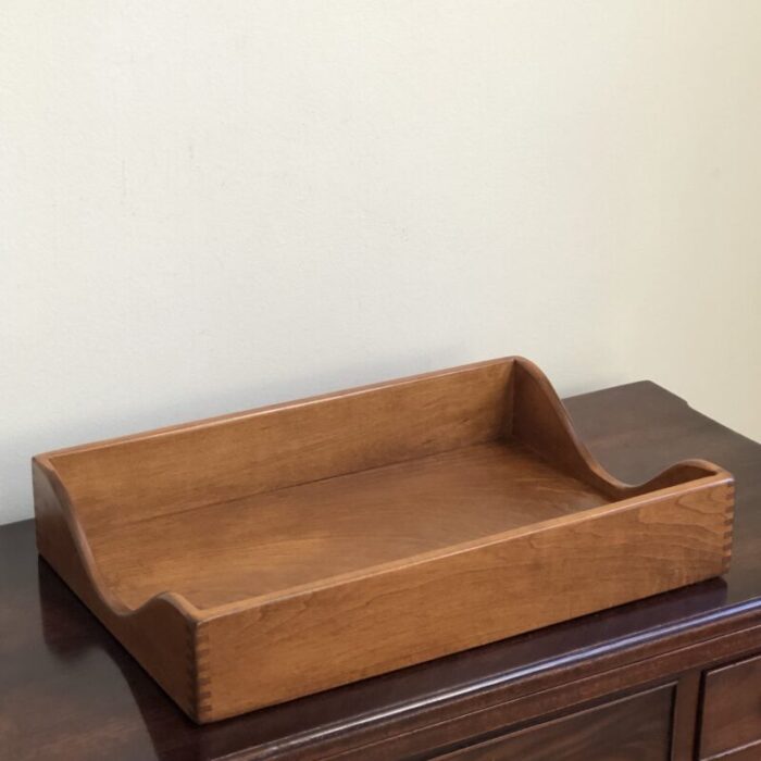 mid 20th century mahogany desk tray 9386