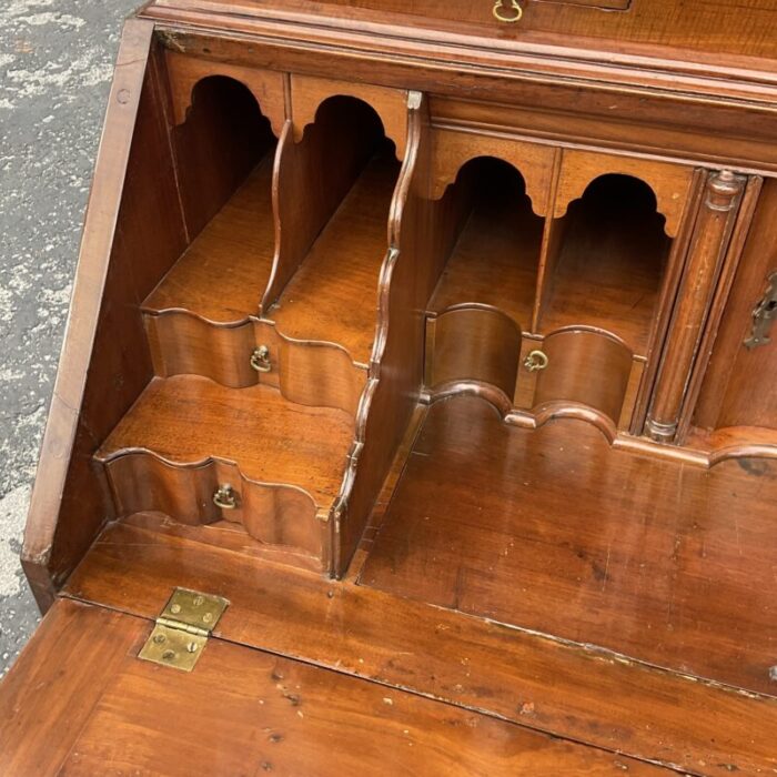 mid 20th century vintage regency mahogany secretary desk 7594