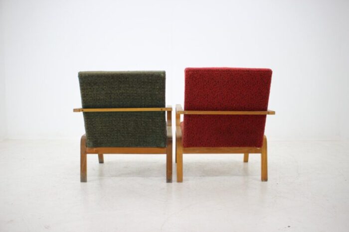 mid century armchairs 1960s set of 2 6