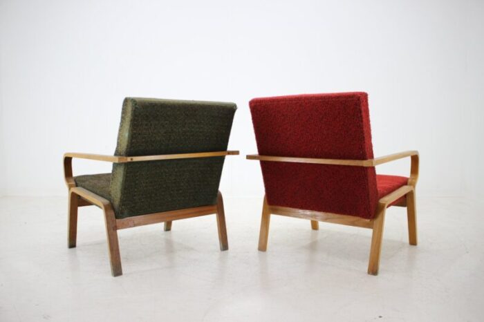 mid century armchairs 1960s set of 2 7