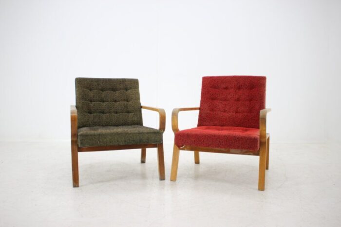 mid century armchairs 1960s set of 2 9