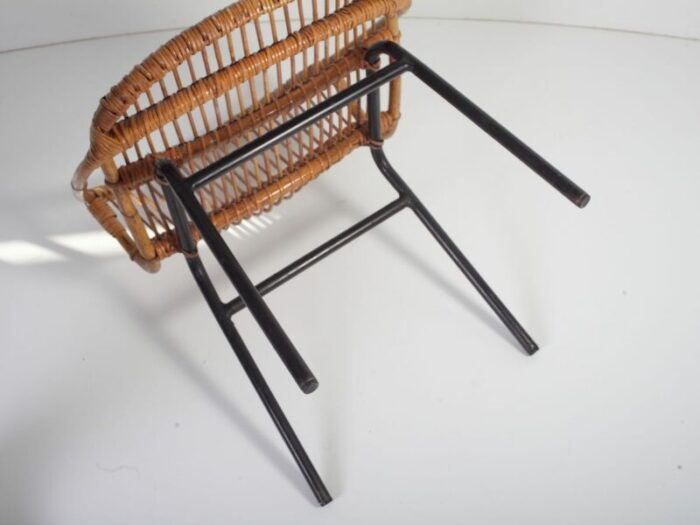 mid century bamboo lounge chairs table by alan fuchs for uluv 1960s set of 3 20