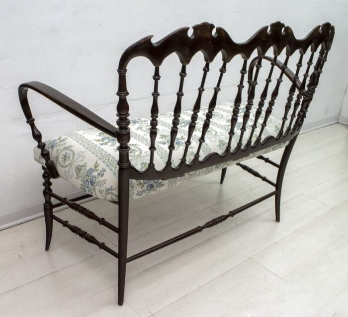 mid century chiavari sofa and chairs set by descalzi gaetano for desclazi 1950s set of 3 17