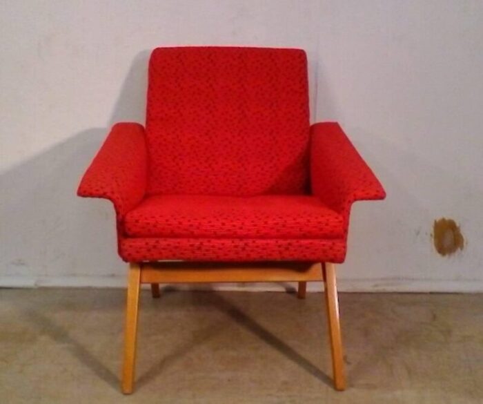 mid century czech armchair by miroslav navratil 1950s 3