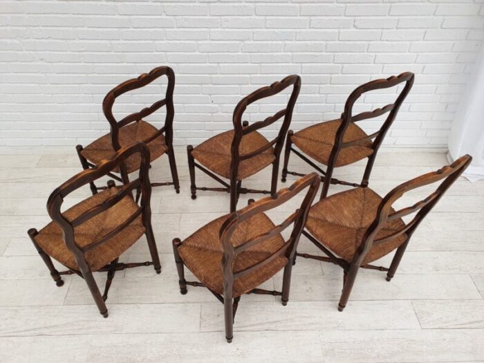 mid century danish dining chairs 1950s set of 6 15