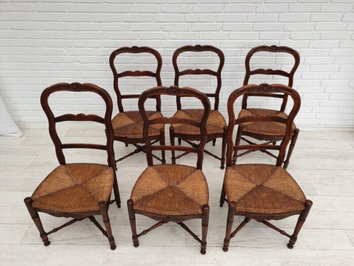 mid century danish dining chairs 1950s set of 6 4