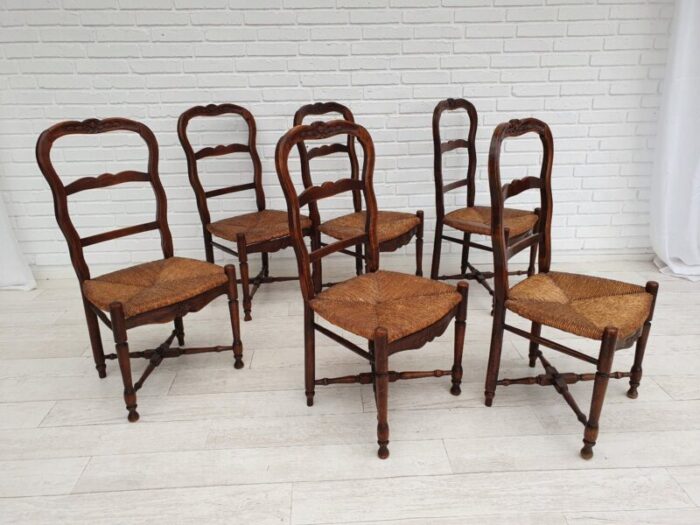 mid century danish dining chairs 1950s set of 6 6