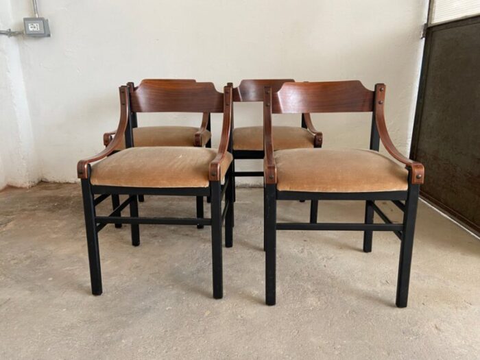 mid century danish dining chairs 1960s set of 4 3