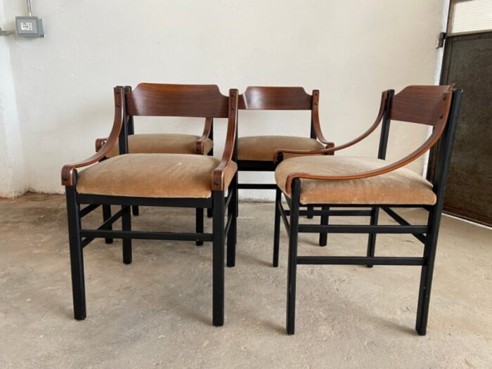 mid century danish dining chairs 1960s set of 4 4