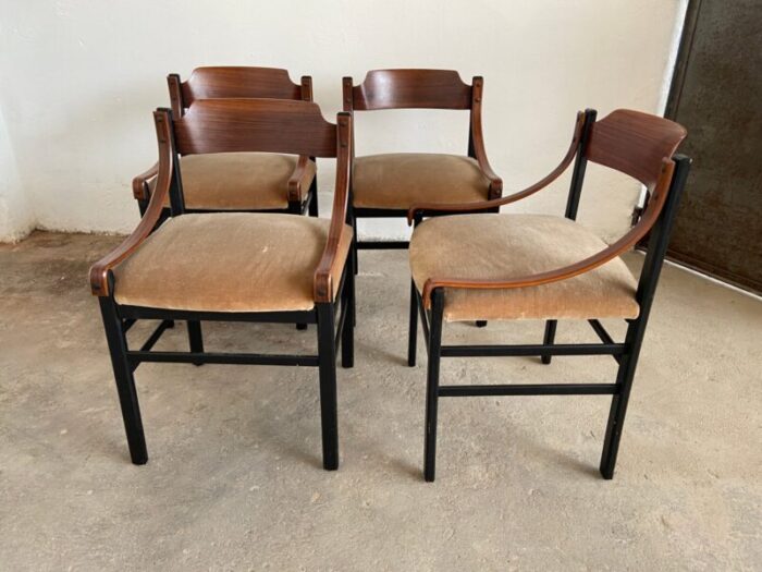 mid century danish dining chairs 1960s set of 4 7