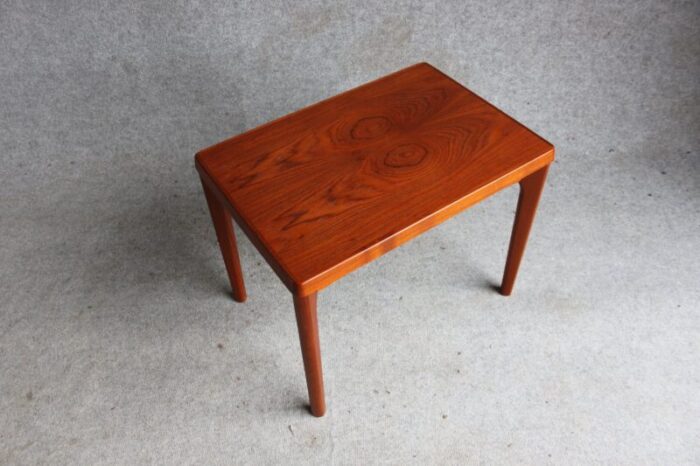 mid century danish teak coffee table by henning kjaernulf for vejle mobelfabrik 1960s 4