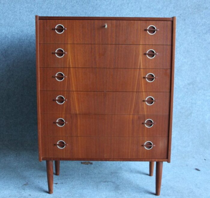 mid century danish teak dresser 1960s 1