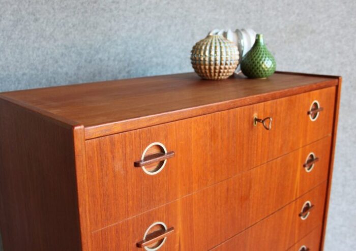 mid century danish teak dresser 1960s 2