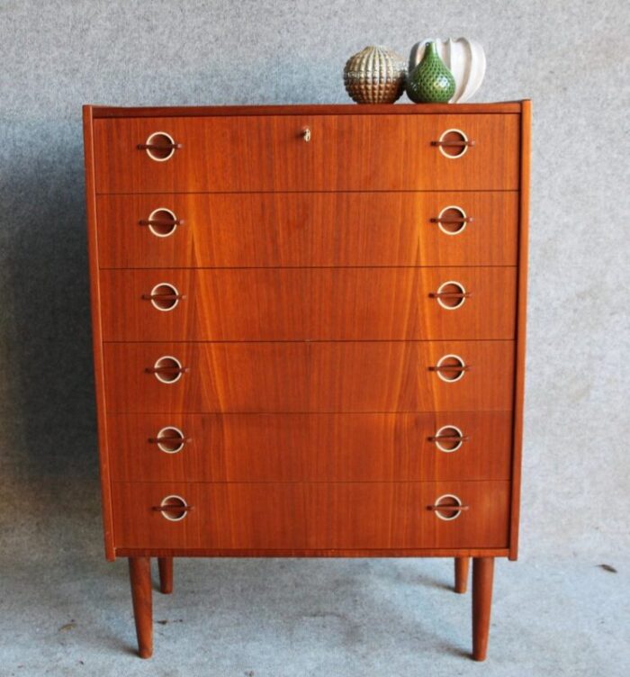 mid century danish teak dresser 1960s 4