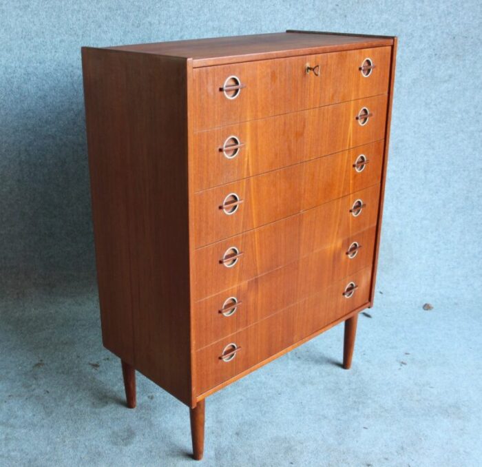 mid century danish teak dresser 1960s 5