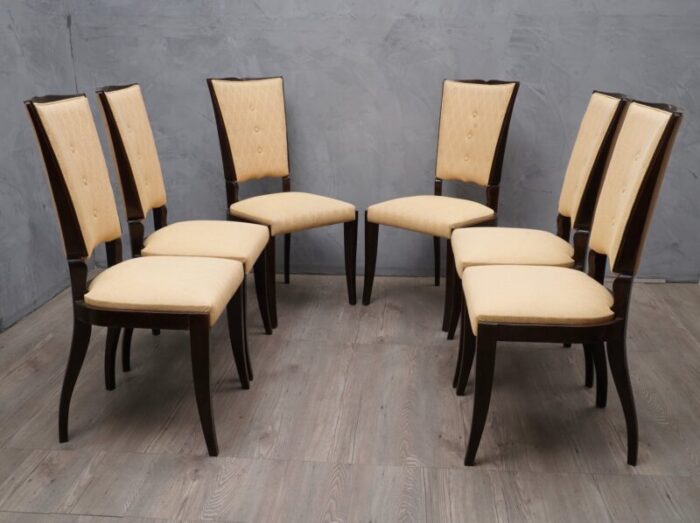 mid century dining chairs 1940s set of 6 8