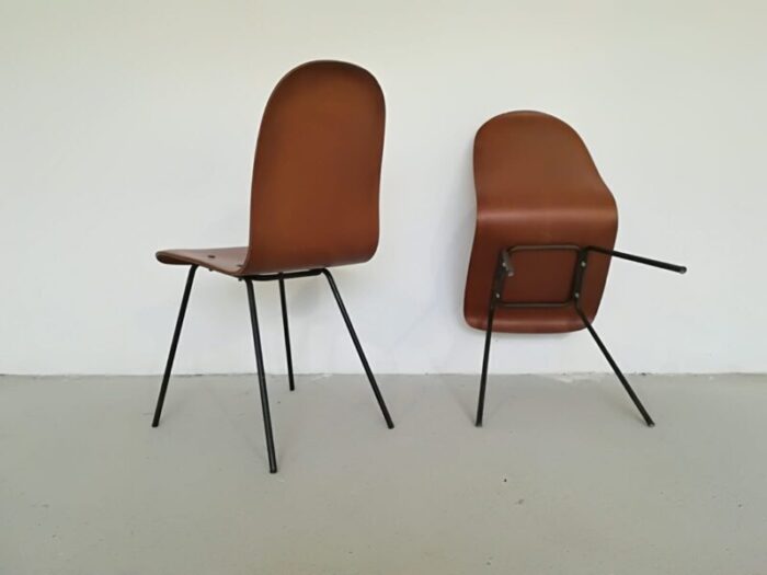 mid century dining chairs by campo e graffi set of 2 3