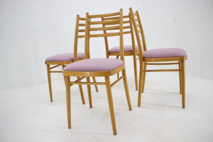 mid century dining chairs from interier praha 1970s set of 4 3