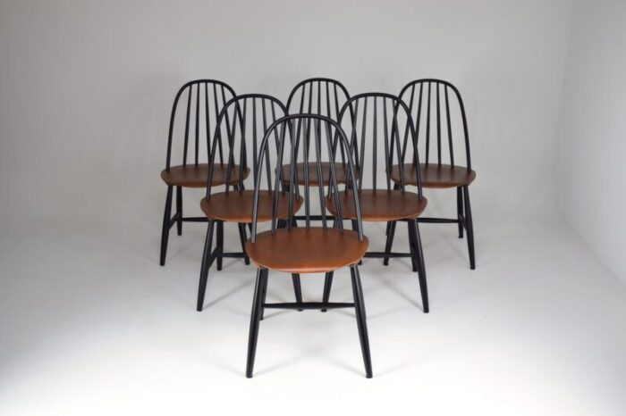 mid century dining chairs set of 6 1 1