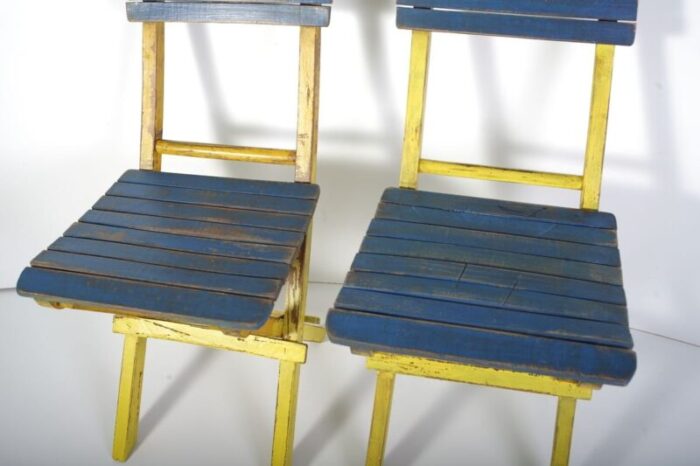 mid century folding chairs set of 2 6