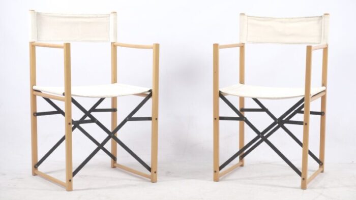 mid century german folding chairs set of 4 14