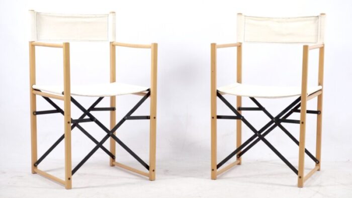 mid century german folding chairs set of 4 5