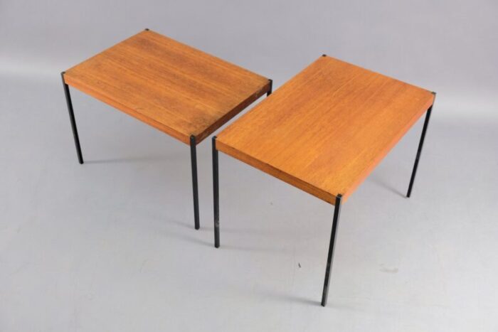 mid century german teak side tables set of 2 4