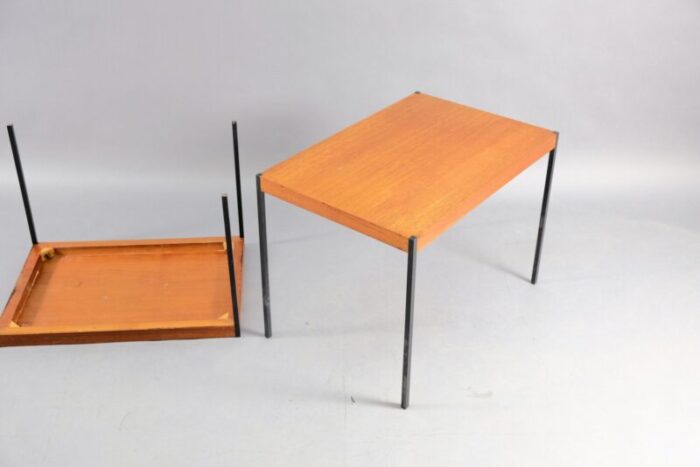 mid century german teak side tables set of 2 9