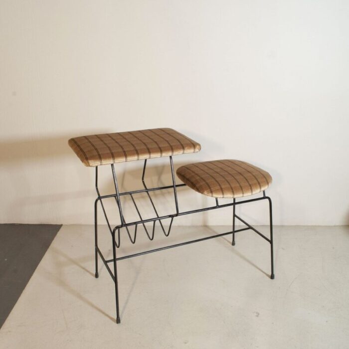 mid century iron bench 1960s 3