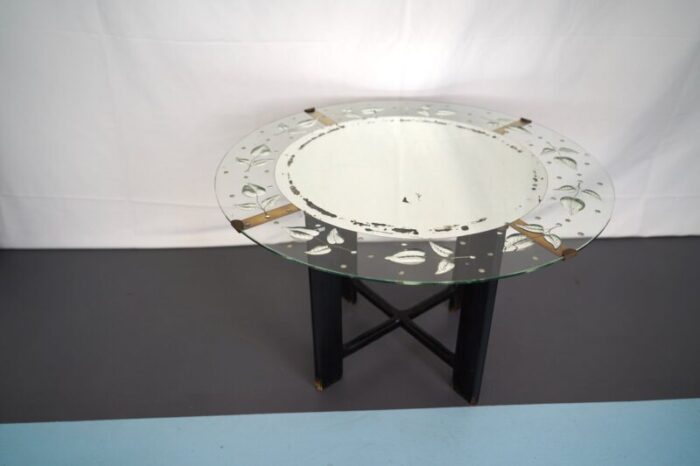 mid century italian coffee table from cristal art 1950s 1