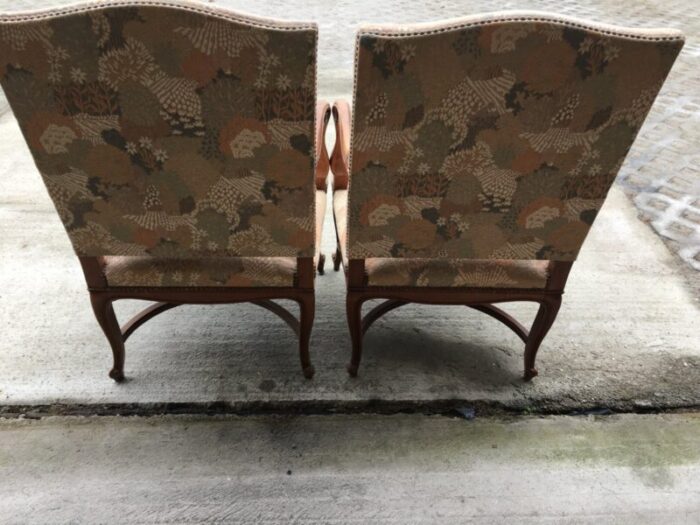 mid century louis xv style armchairs set of 2 15