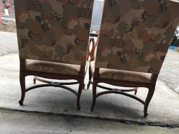 mid century louis xv style armchairs set of 2 18